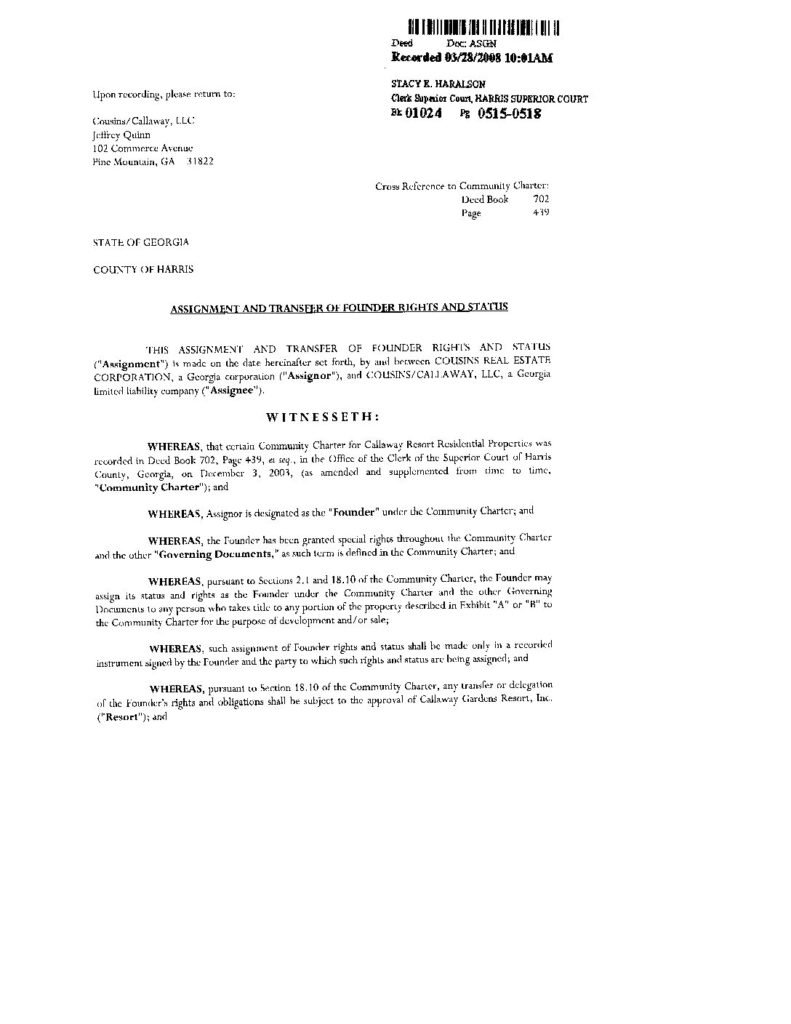 thumbnail of Assignment of Founder Rights