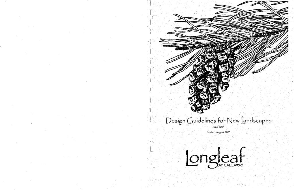 thumbnail of Design Guidelines for New Landscapes Longleaf Revised 2005