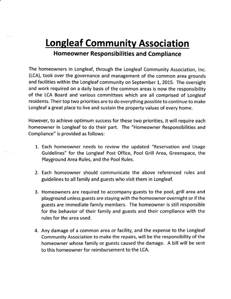 thumbnail of Homeowner Responsibilities and Compliance