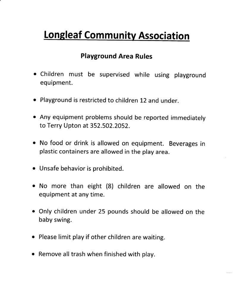 thumbnail of Playground Area Rules